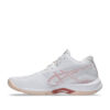Asics Netburner Ballistic FF MT 4 Tenis Voleibol White Rose Rouge Mujer