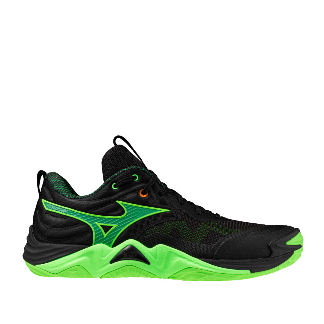 Mizuno Wave Momentum 4 Elite Tenis Voleibol Black Green Unisex