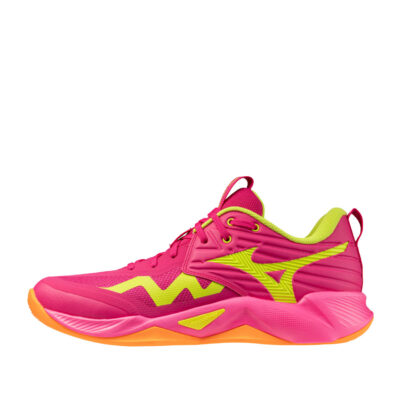 Tenis de Voleibol Mizuno Wave Momentum Pro Pink Tetra Fortune Yellow