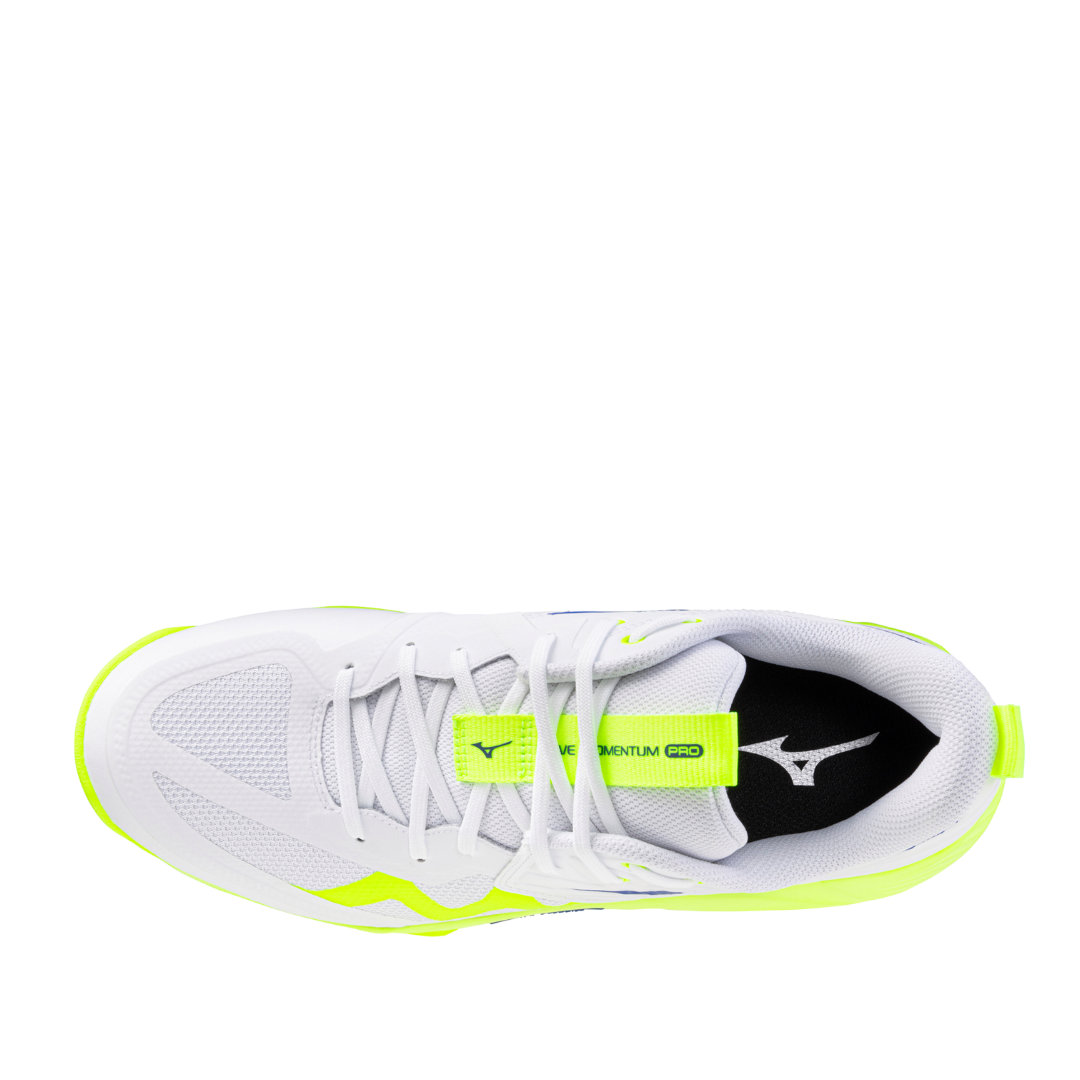 Tenis de Voleibol Mizuno Wave Momentum Pro White Lightning Yellow