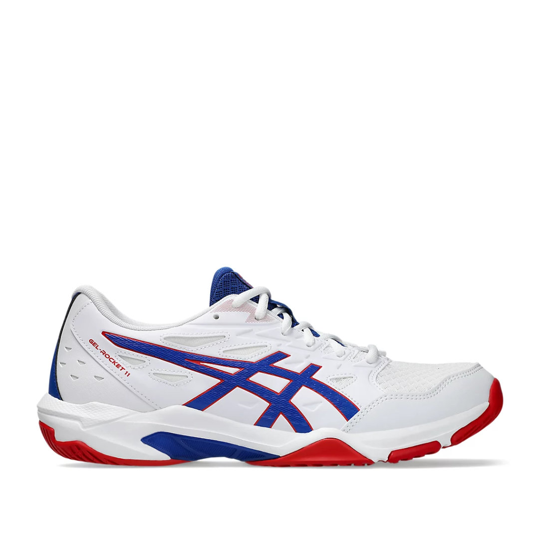 Tenis de Voleibol Asics Gel Rocket 11White Asics Blue Hombre