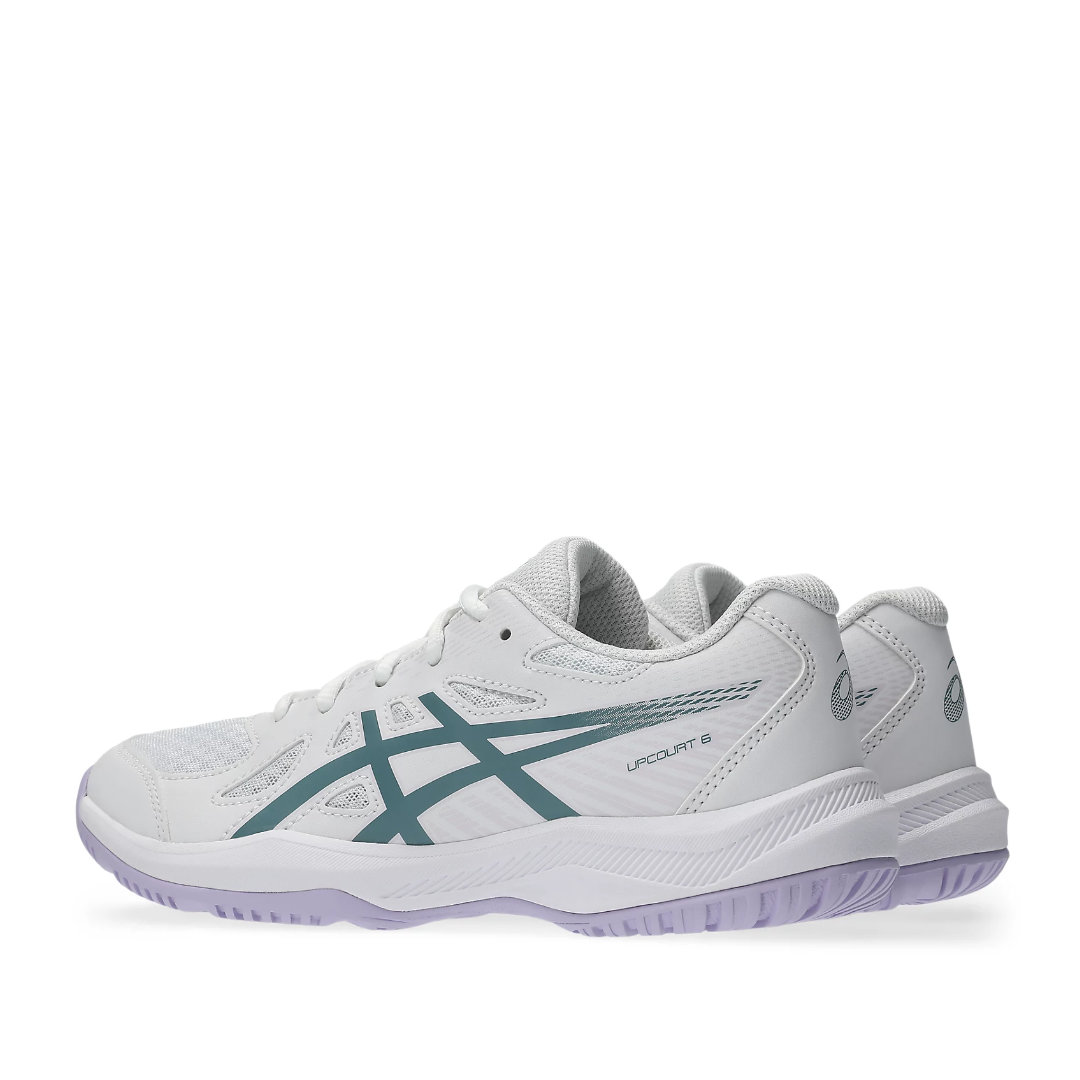 Tenis de Voleibol Asics Upcourt 6 GS White Foggy Teal