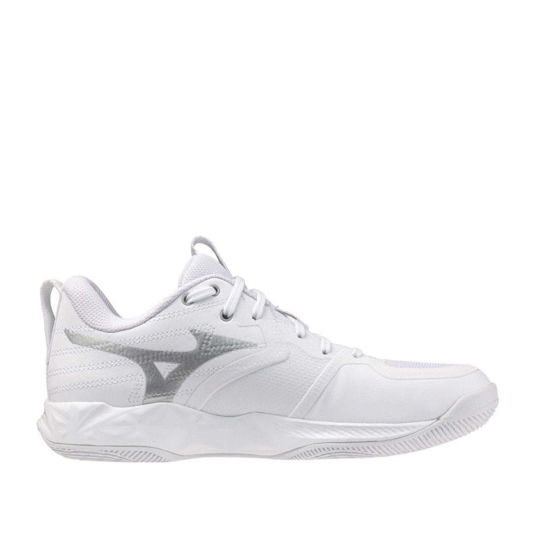 Tenis de Voleibol Mizuno Wave Momentum Pro Blanco Plata Mujer