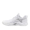 Tenis de Voleibol Mizuno Wave Momentum Pro Blanco Plata Mujer