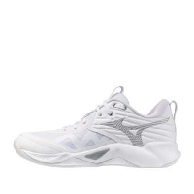 Tenis de Voleibol Mizuno Wave Momentum Pro Blanco Plata Mujer