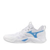 Tenis de Voleibol Mizuno Wave Momentum Pro White Baby Blue Mujer
