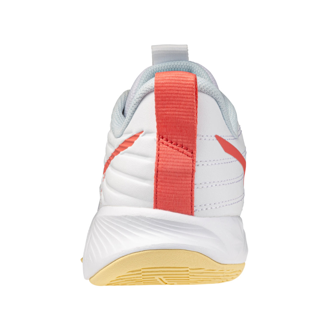 Tenis de Voleibol Mizuno Wave Momentum Pro White Calypso Coral Mujer