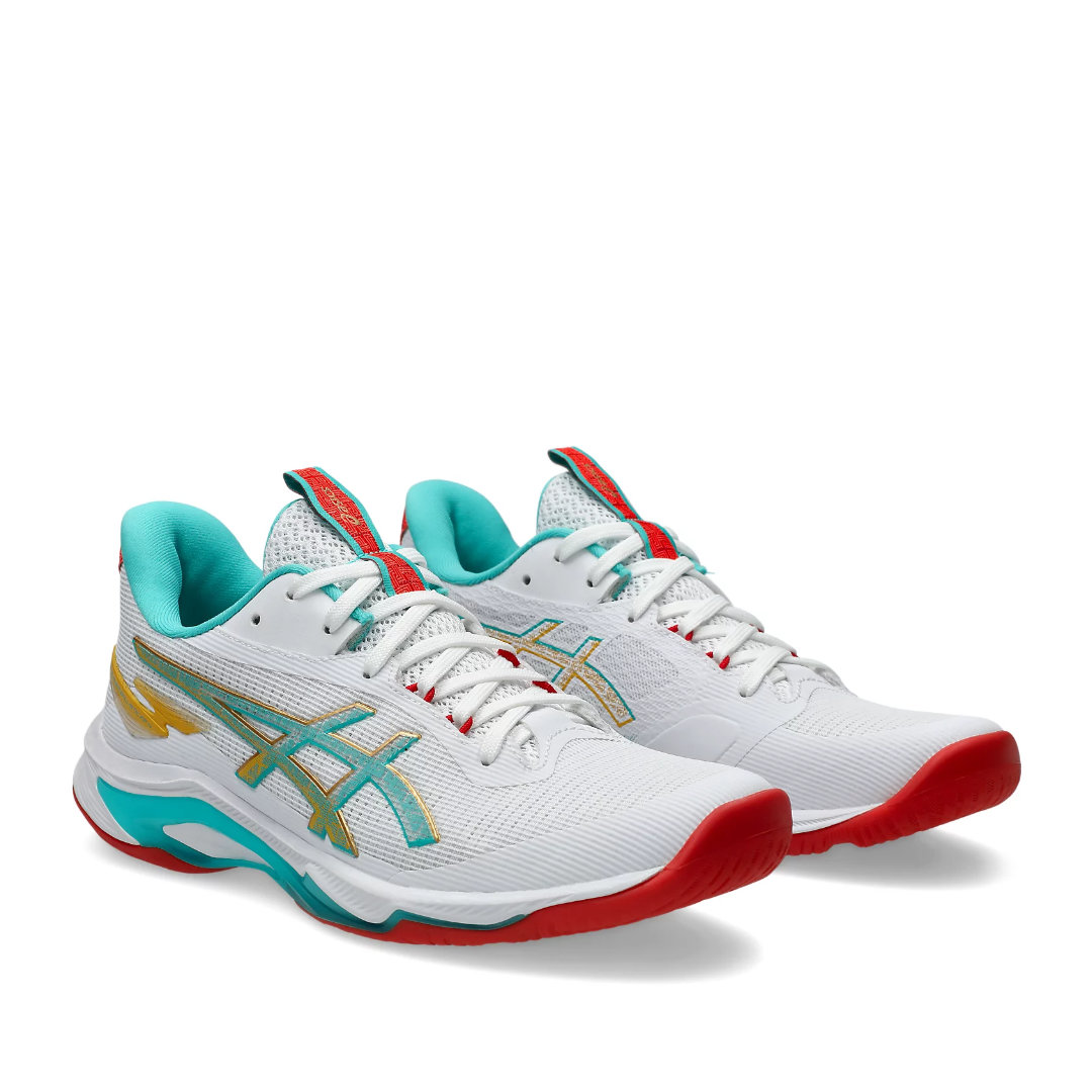 Tenis de Voleibol Asics Netburner Ballistic FF 4 White Sea Glass Mujer