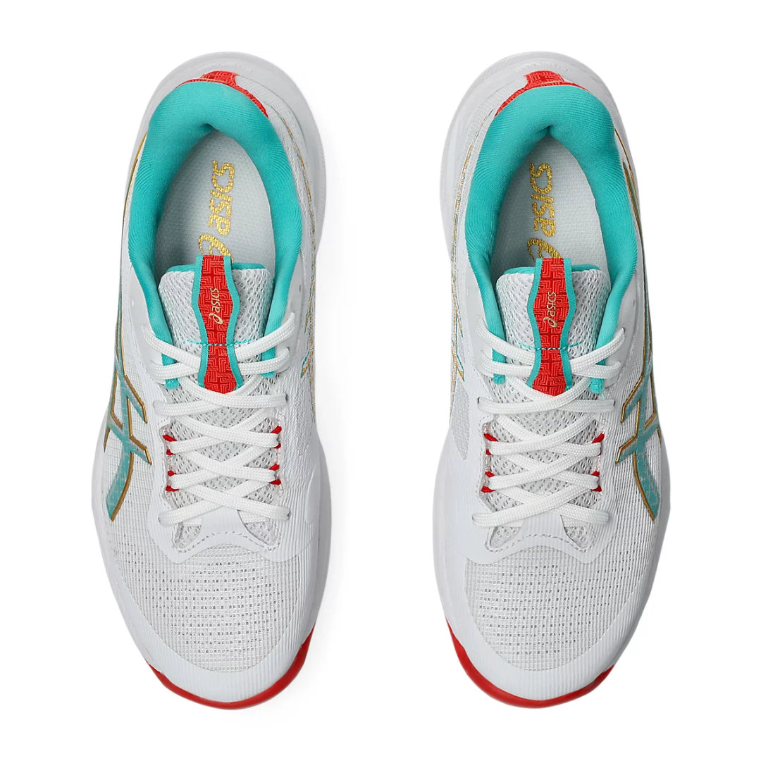 Tenis de Voleibol Asics Netburner Ballistic FF 4 White Sea Glass Mujer