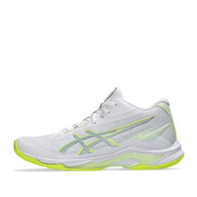 Tenis de Voleibol Asics Netburner Ballistic FF MT 4 White Safety Yellow Mujer