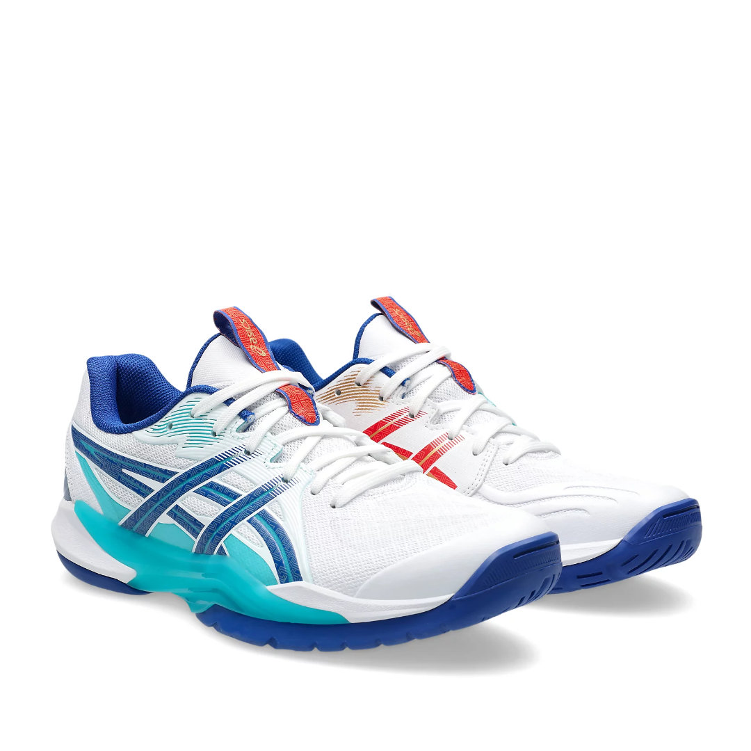Tenis de Voleibol Asics Powerbreak FF White Asics Blue Hombre
