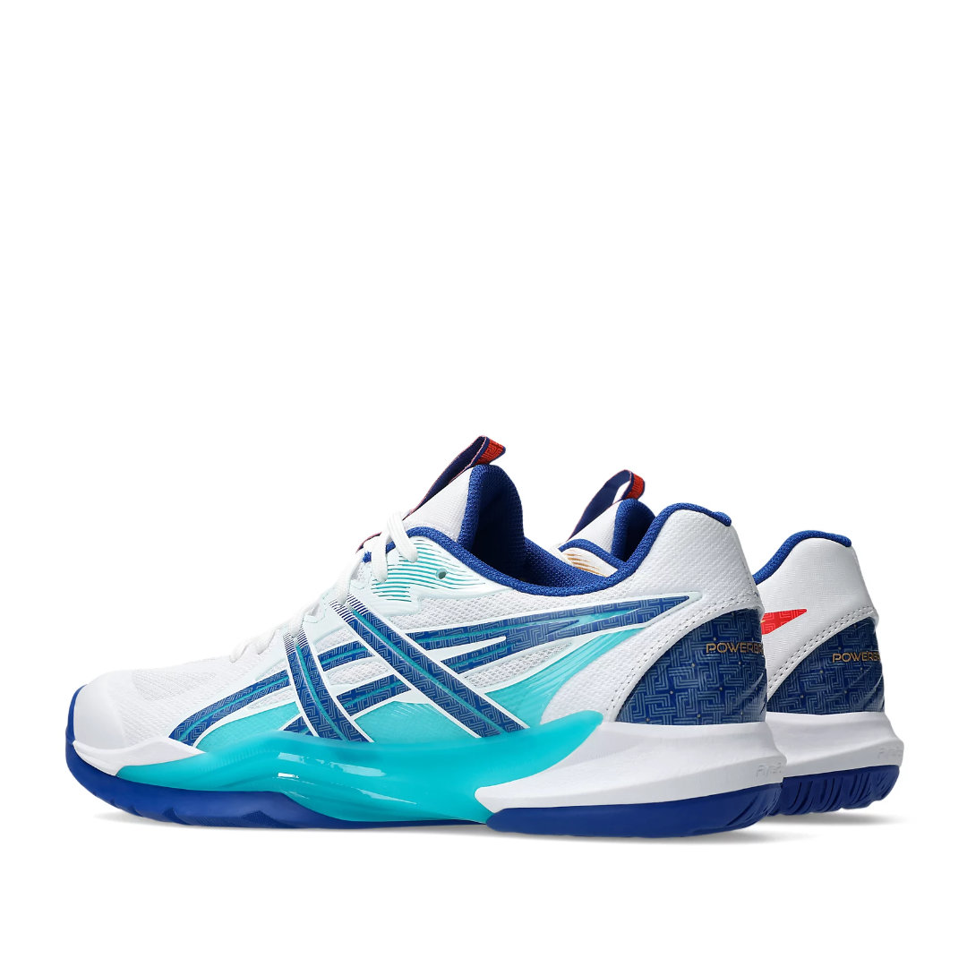 Tenis de Voleibol Asics Powerbreak FF White Asics Blue Hombre