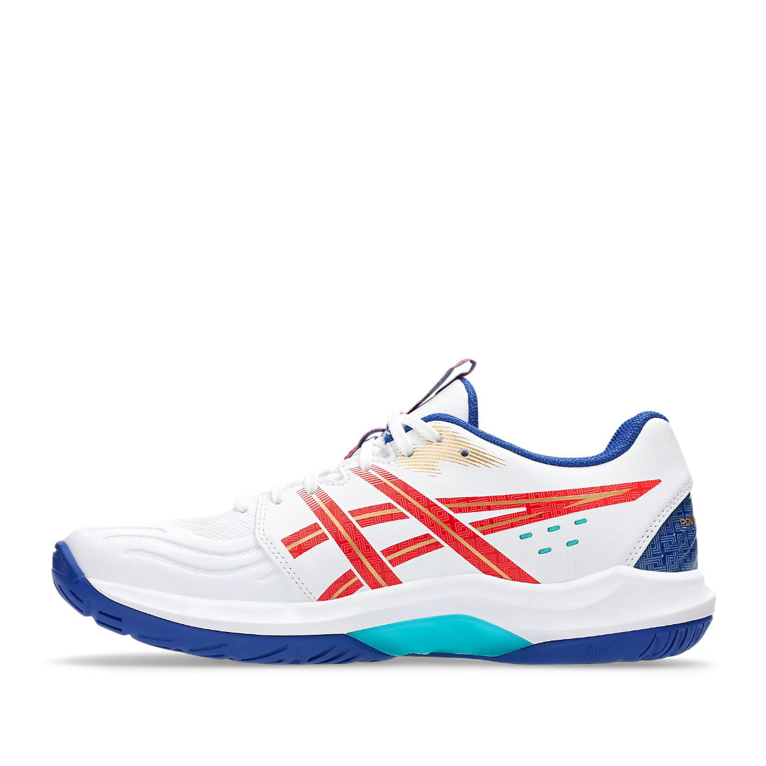 Tenis de Voleibol Asics Powerbreak FF White Asics Blue Hombre