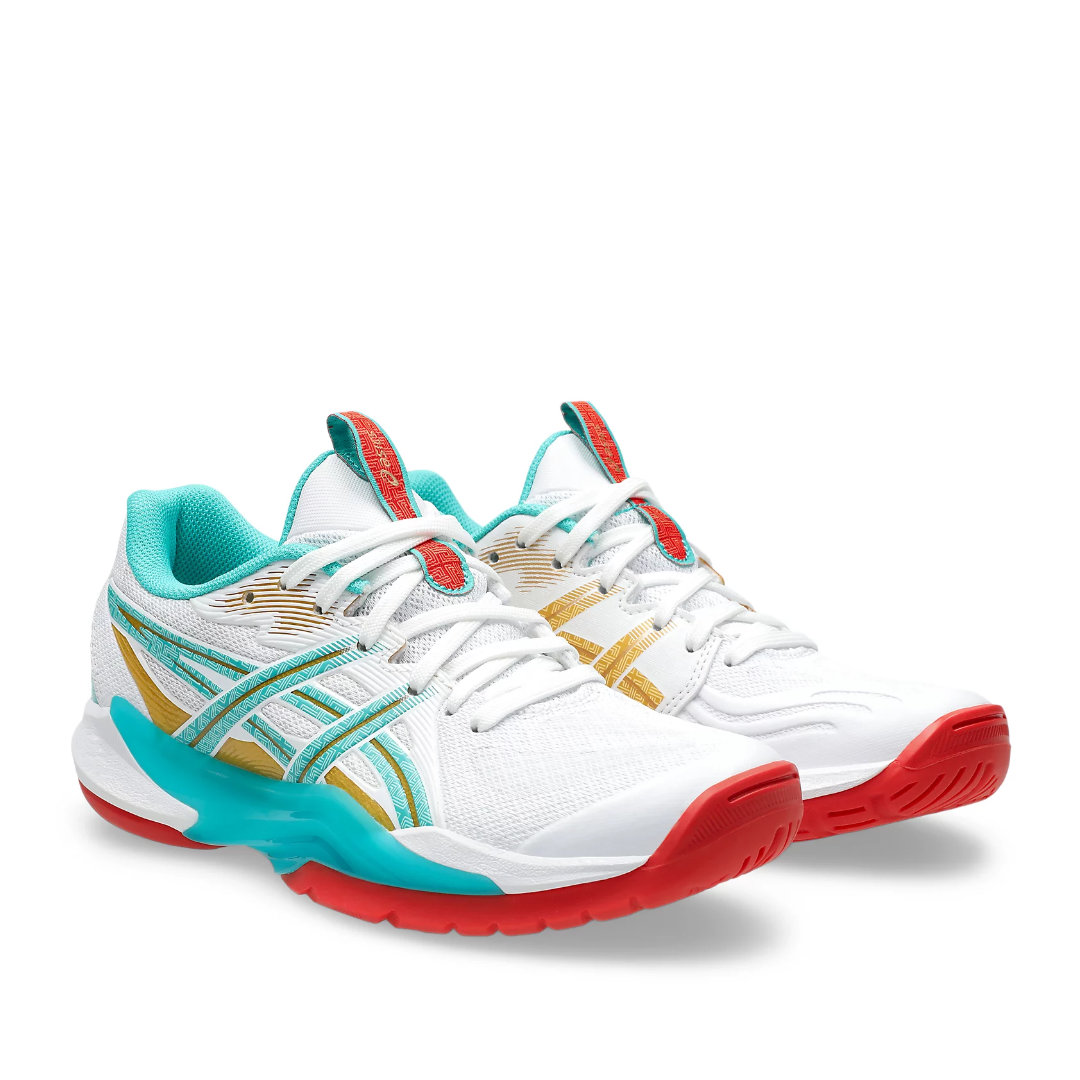 Tenis de Voleibol Asics Powerbreak FF White Sea Glass Mujer