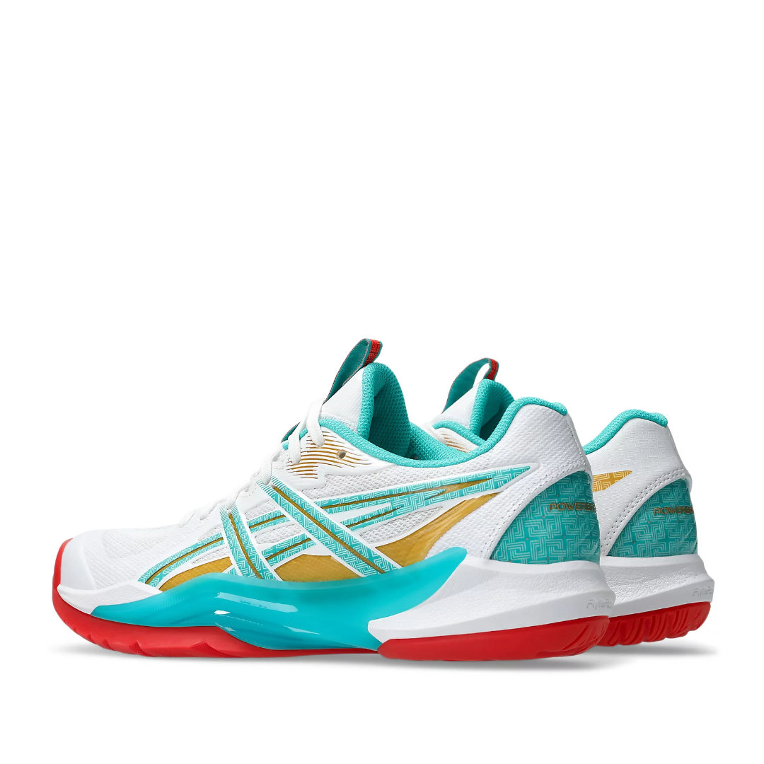 Tenis de Voleibol Asics Powerbreak FF White Sea Glass Mujer