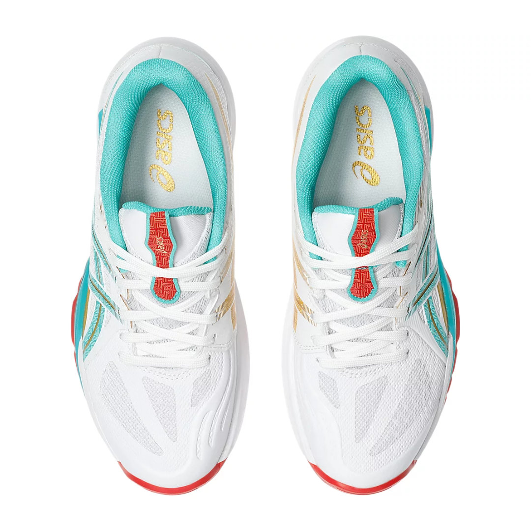 Tenis de Voleibol Asics Powerbreak FF White Sea Glass Mujer