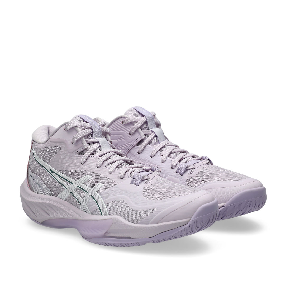 Tenis de Voleibol Asics Sky Elite FF MT 4 White Dahlia Murasaki Mujer