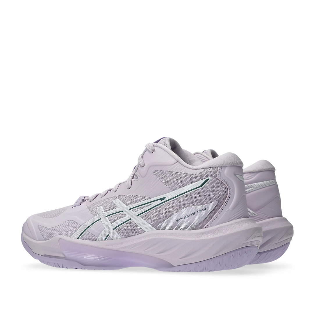 Tenis de Voleibol Asics Sky Elite FF MT 4 White Dahlia Murasaki Mujer