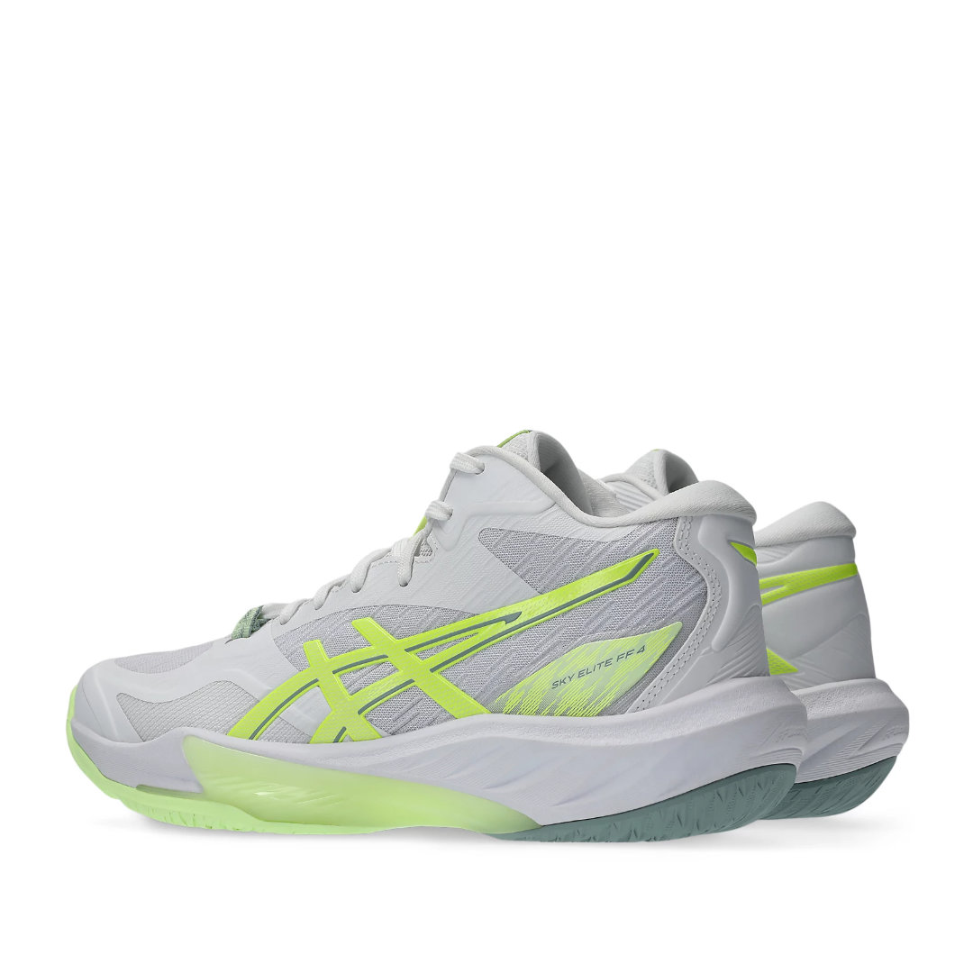 Tenis de Voleibol Asics Sky Elite FF MT 4 White Illuminate Yellow Mujer