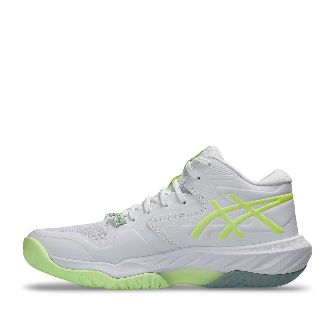 Tenis de Voleibol Asics Sky Elite FF MT 4 White Illuminate Yellow Mujer