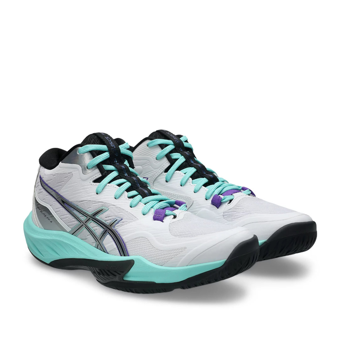 Tenis de Voleibol Asics Sky Elite FF MT 4 White Radiant Amethyst Hombre