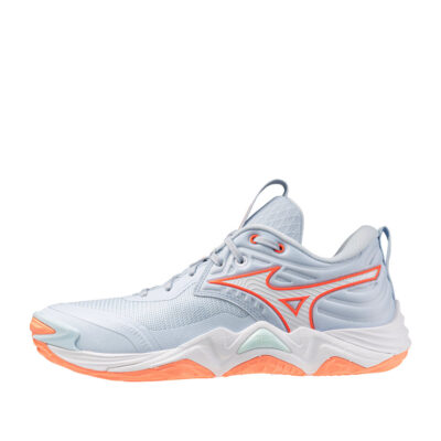 Tenis de Voleibol Mizuno Wave Momentum 4 Elite Blue Finch Lava Orange